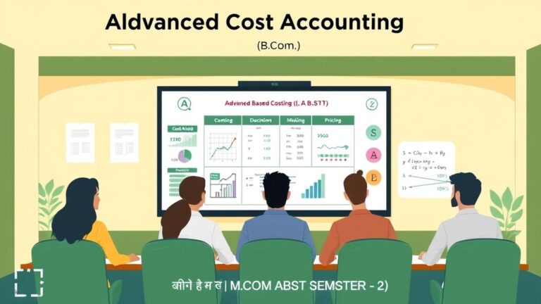 उच्चतर लागत लेखांकन M.COM ABST SEMSTER – 2