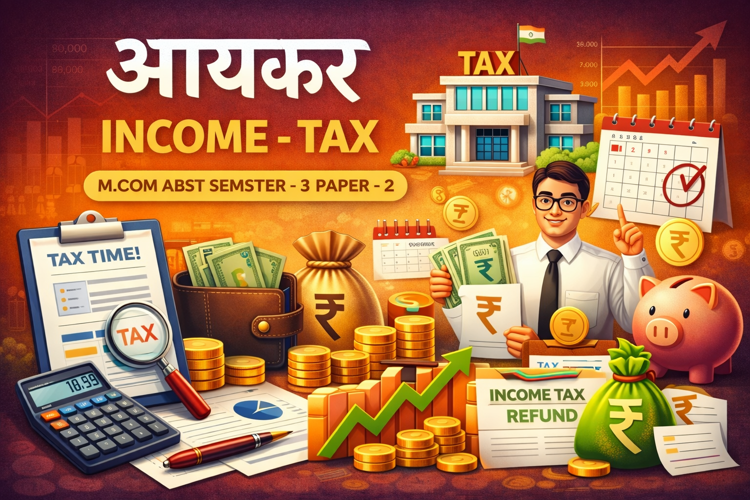 आयकर INCOME – TAX M.COM ABST SEMSTER – 3 PAPER – 2