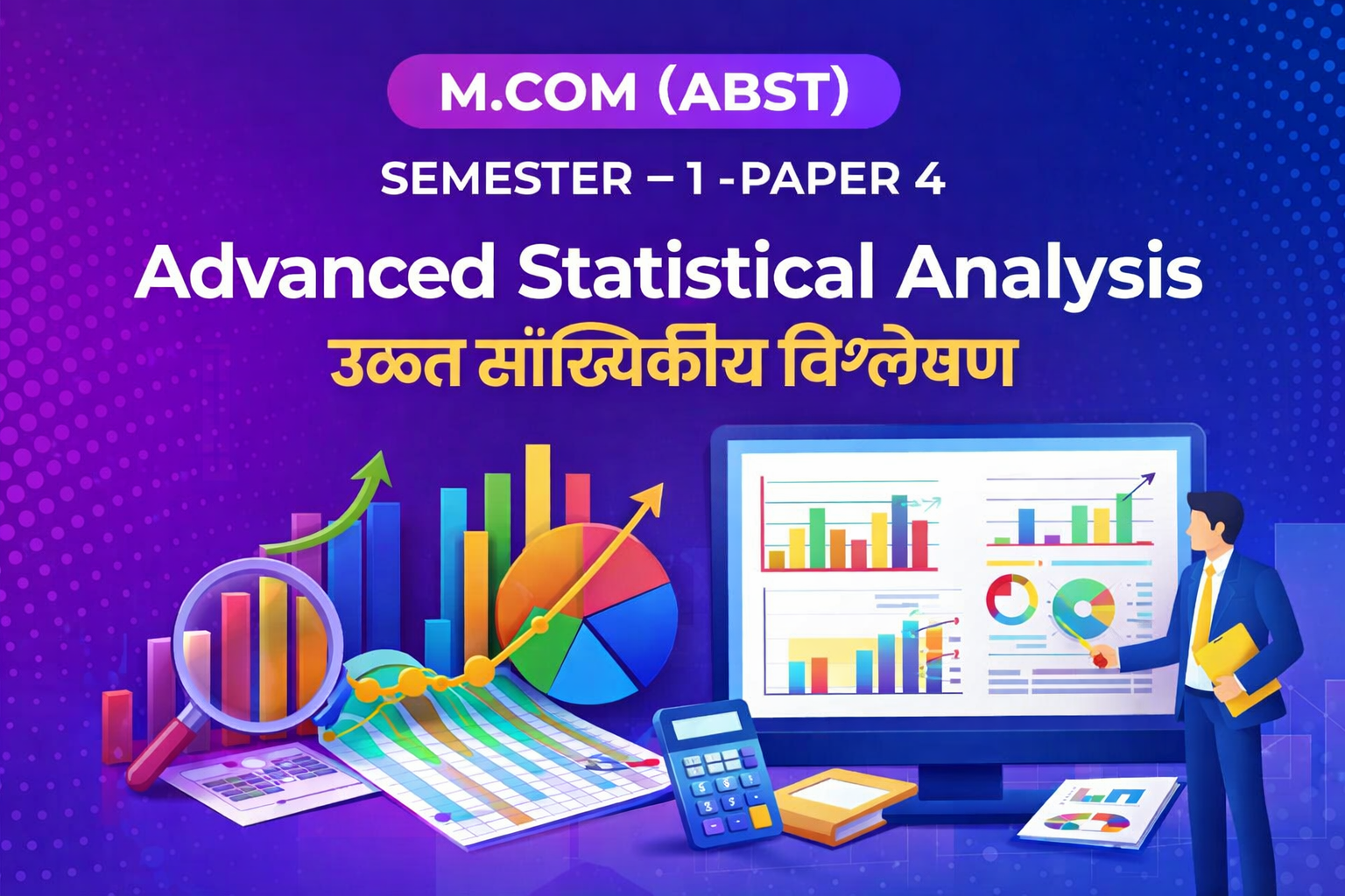 ADVANCED STATISTICAL ANALYSIS उन्नत सांख्यिकीय विश्लेषण M.COM SEMSTER – 1 PAPER – 4