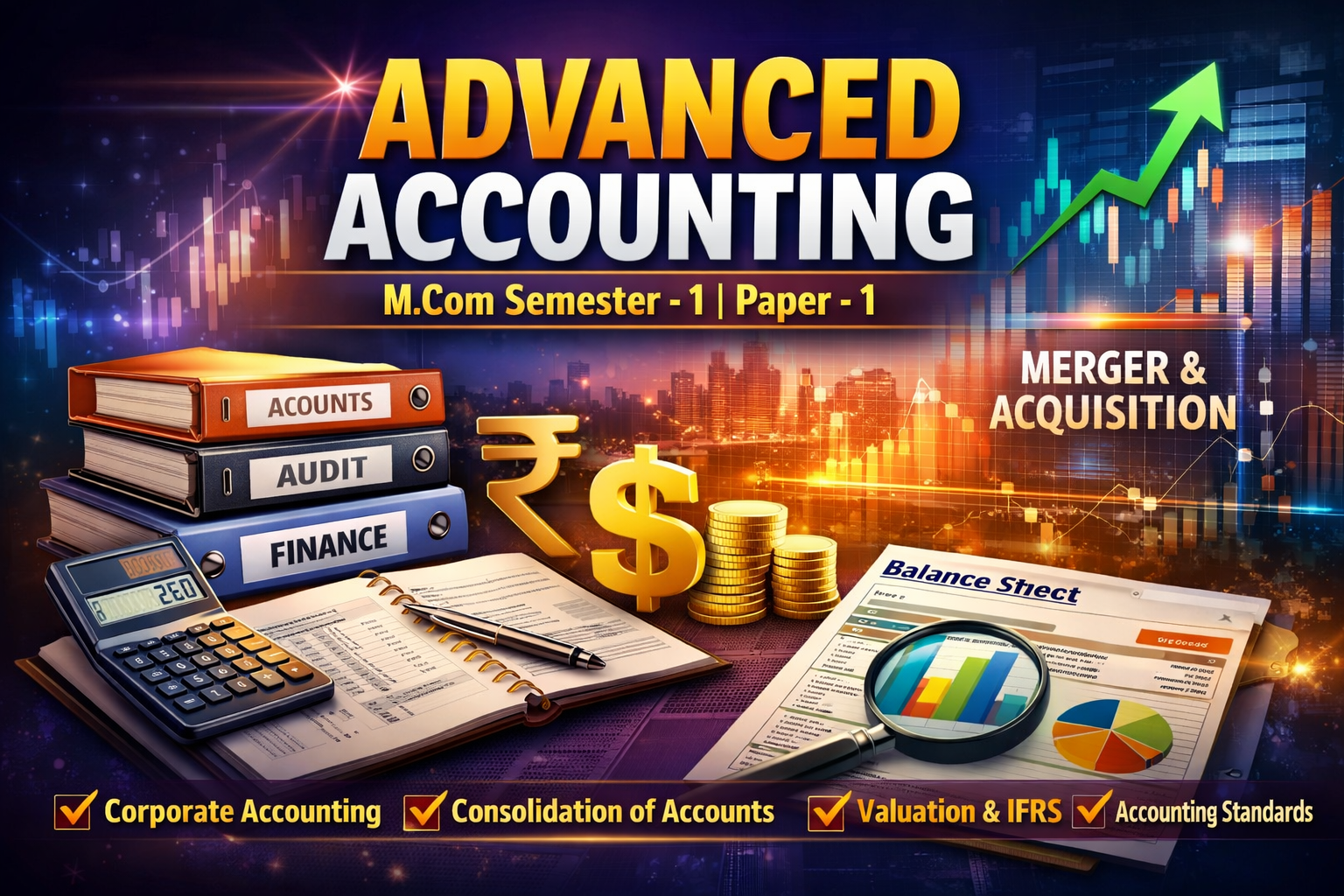 ADVANCED ACCOUNTING (उच्चतर लेखांकन) M.COM SEMSTER – 1 PAPER – 1